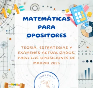 Matemáticas para Opositores: el libro que te ayudará a superar el examen con seguridad 2 preparador oposiciones inglés madrid Oposemad Matemáticas para opositores