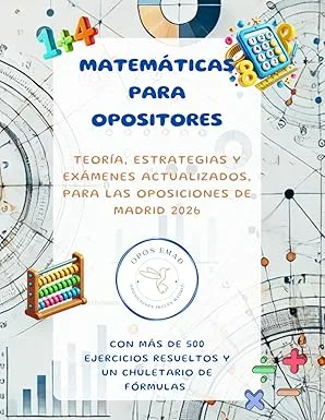 Libro Matemáticas para opositores - 500 ejercicios resueltos para oposiciones de primaria en Madrid
