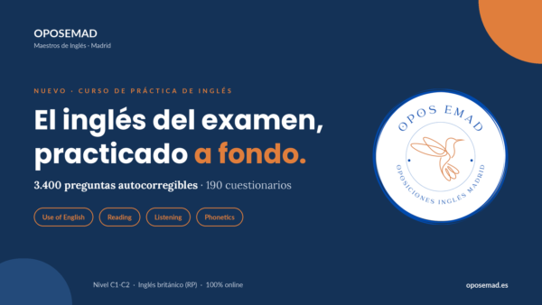 Curso inglés oposiciones primaria