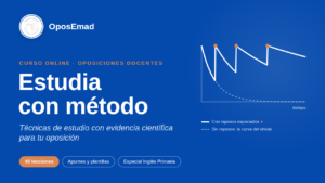 Estudia con método: técnicas de estudio para oposiciones docentes